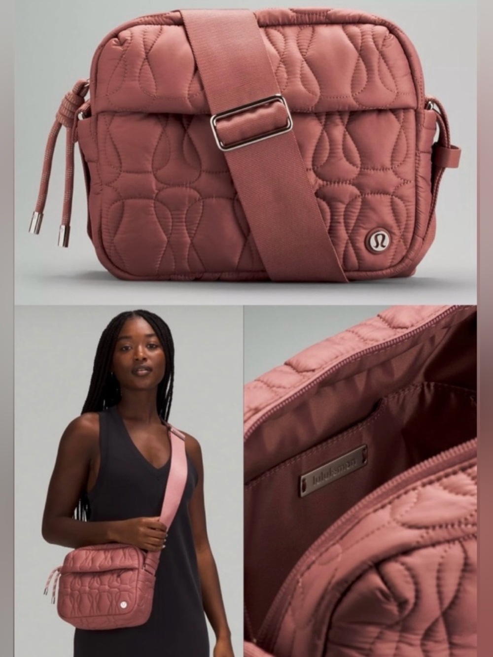 Lululemon Quilted Embrace Crossbody Bag Vol 4L in Spiced Chai Minimalist Chic